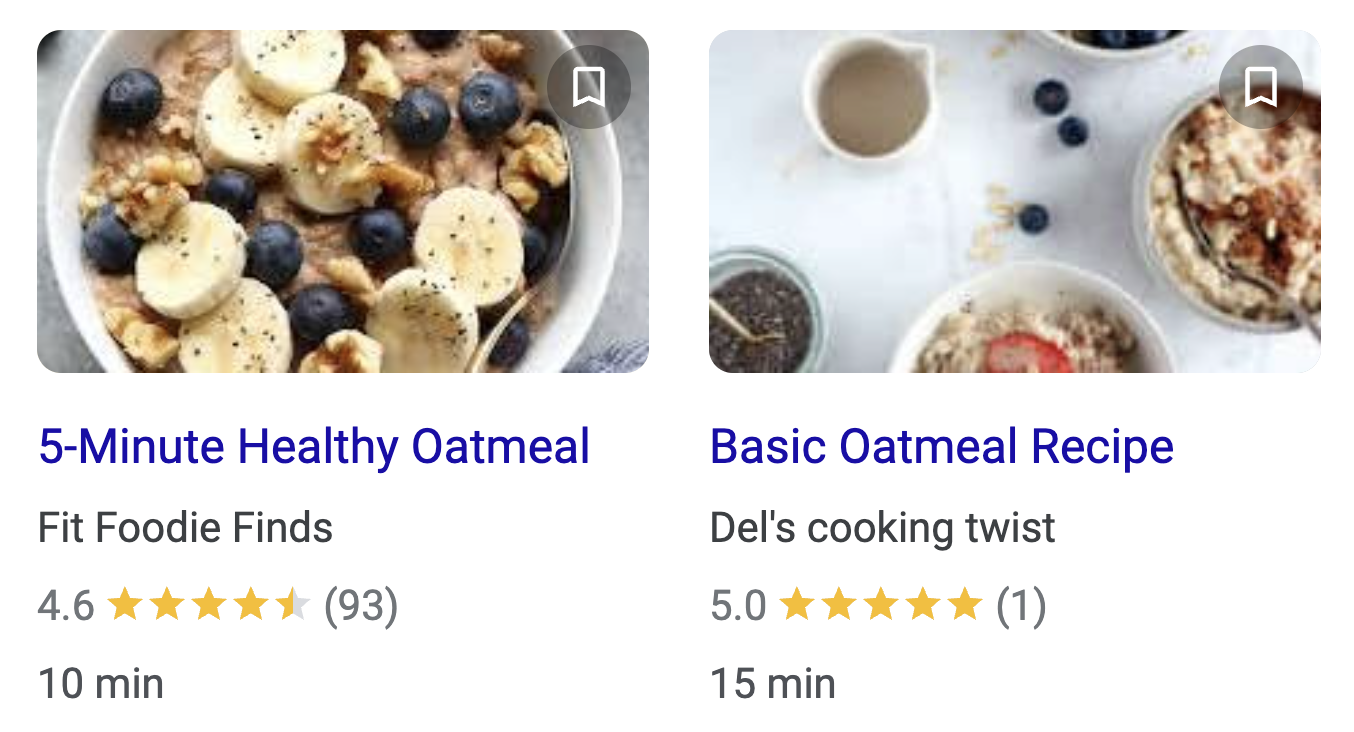 Oatmeal ratings
